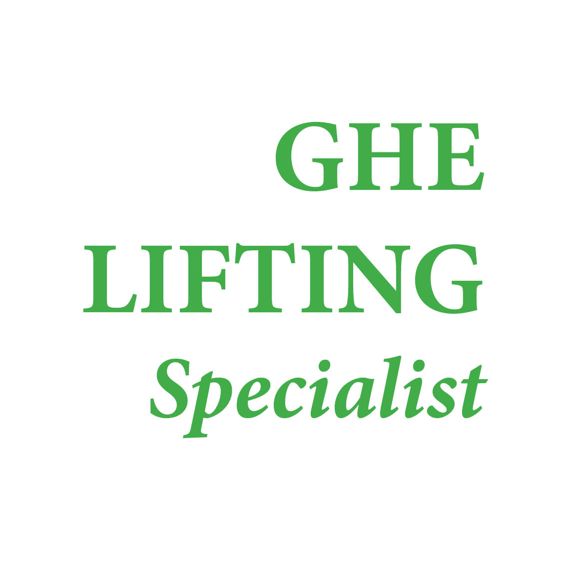 GHE Lifting specialist